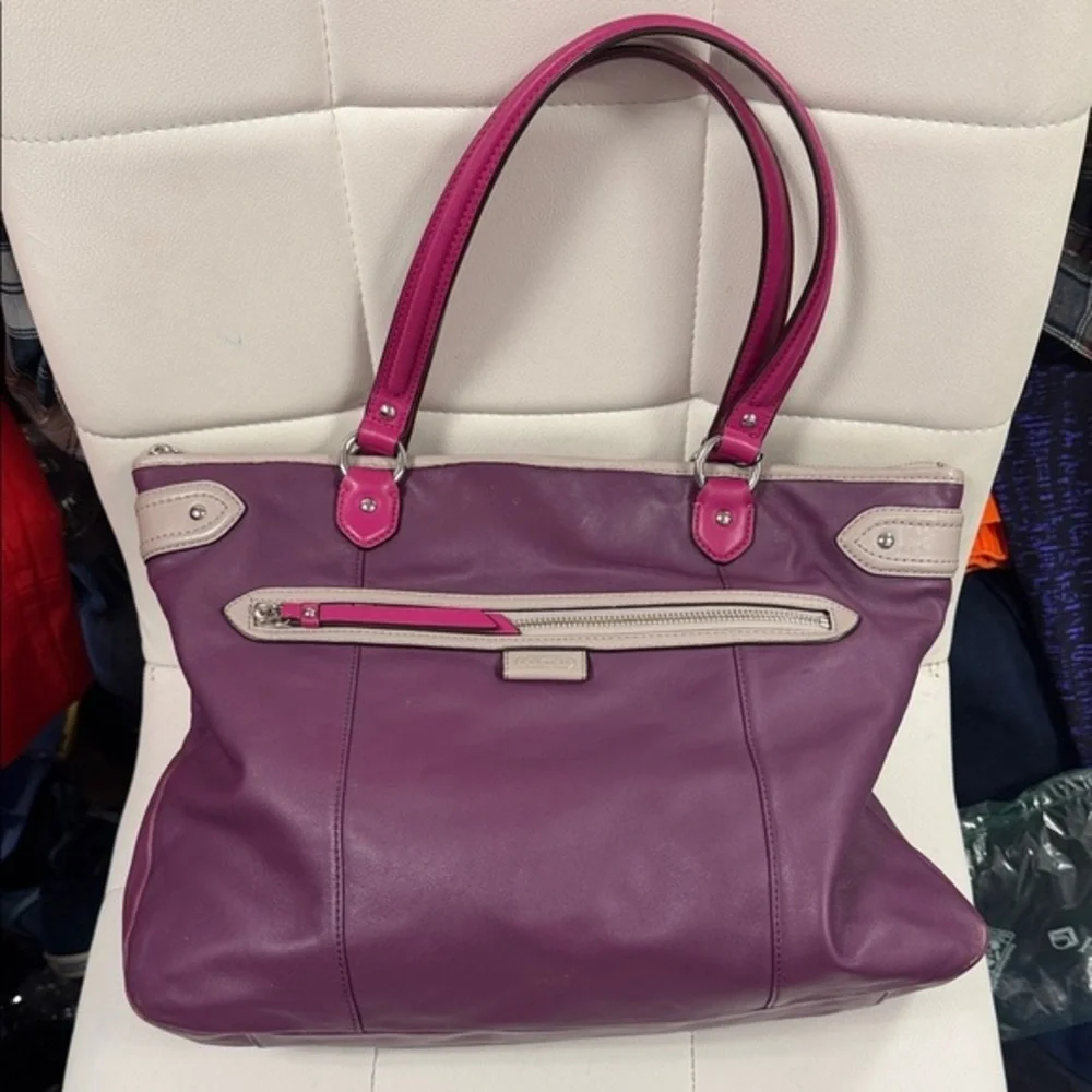 Coach Purple and Pink shoulder bag